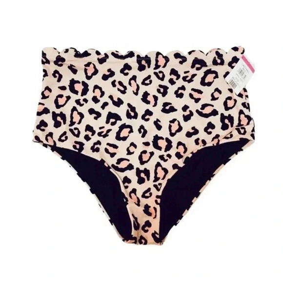 Chelsea28 Scallop High Waisted Swim Bottoms M - Picture 3 of 7